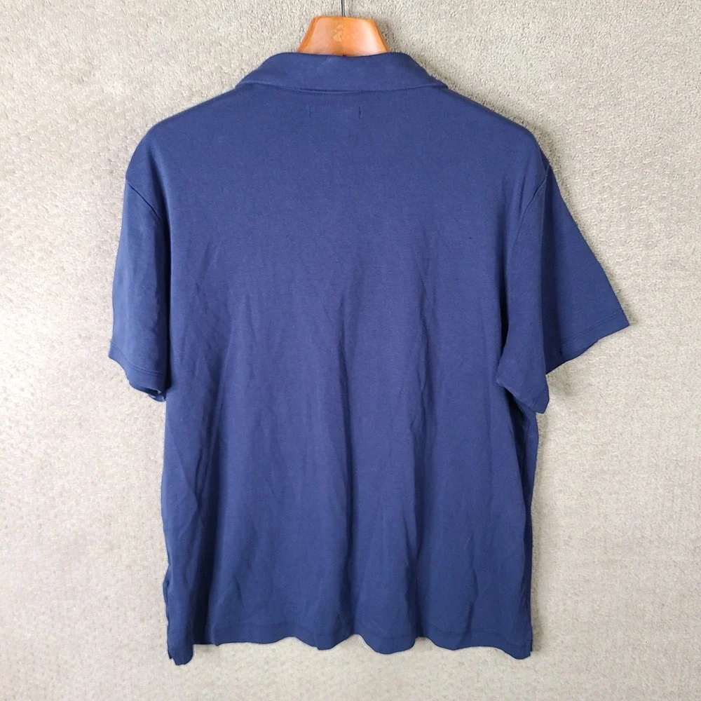 Banana Republic Polo Mens XL Blue Polo Short Sleeve 100% Cotton Casual